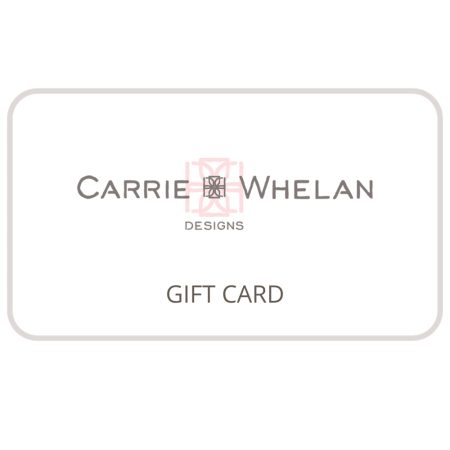 Jewelry gift card for website purchases on Carrie Whelan Designs