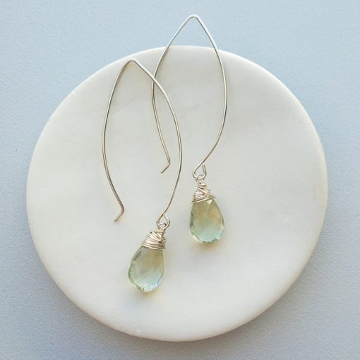 JOY green amethyst earrings - Image 2